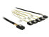 Фото #1 товара Delock 1m - Mini SAS SFF-8087/4xSATA 7p - 1 m - Mini SAS SFF-8087 - 4 x SATA 7p - Male/Female - Black,Silver,Yellow