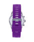 ფოტო #3 პროდუქტის Men Meridian Rubber Watch - Purple, 42mm