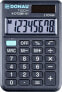 Фото #1 товара Калькулятор карманный Donau TECH DONAU, 8-значный дисплей, размеры 90x60x11 мм, черный