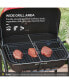Outsunny 24" Portable Charcoal Grill with Wheels and Storage for Outdoor Gatherings
