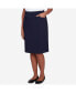 ფოტო #3 პროდუქტის Petite Classic Stretch Knee Length Skirt