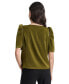 Women's Satin Puff-Sleeve Blouse