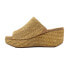 Фото #3 товара Volatile Canteen Wedge Womens Gold Casual Sandals PV1013-715