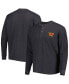 ფოტო #1 პროდუქტის Men's Charcoal Washington Commanders Logo Maverick Thermal Henley Long Sleeve T-shirt