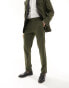 Фото #6 товара ASOS DESIGN slim tuxedo suit trousers in green