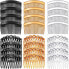 Pack of 24 French Side Hair Comb Clip Set Plastic Rotating Comb Hair Clip Combs Accessories with 11/23 Teeth French Hair Side Combs for Girls Women