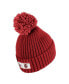 ფოტო #2 პროდუქტის Men's Crimson Indiana Hoosiers Modern Ribbed Cuffed Knit Hat with Pom