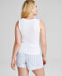 Фото #2 товара Women's Ribbed Seamless Square-Neck Tank Top, Created for Macy's