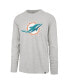 ფოტო #2 პროდუქტის Men's Gray Distressed Miami Dolphins Premier Franklin Long Sleeve T-shirt