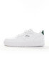 Lacoste L001 trainer in white/green