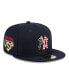ფოტო #1 პროდუქტის Men's Navy New York Yankees 2023 Fourth of July 59FIFTY Fitted Hat