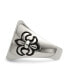 Фото #3 товара Stainless Steel Antiqued and Polished Fleur de Lis Cross Ring