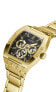 Фото #5 товара GUESS Men's Trend Multifunction Tonneau 43mm Watch Black Dial Gold-Tone GW0456G1