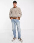 New Look relaxed fit puppytooth jumper in brown Коричневый, XS - 81-86CM - фото #2