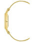 ფოტო #2 პროდუქტის Women's Three Hand Quartz Gold-tone Stainless Steel Band Watch, 21.5mm