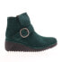 Fly London Leli LELI334FLY-004 Womens Green Suede Ankle & Booties Boots 36