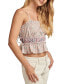 Women's Sugar Magnolia Cotton Tank Top Pearled Ivory Multi, XS - фото #3