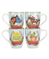 Фото #1 товара Derby Day at the Races Set of 4 Mugs