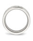 ფოტო #3 პროდუქტის Stainless Steel Brushed and Polished Twisted 7mm Band Ring