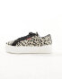 Levi's Tijuana trainer with logo in leopard print Черный, EU 35.5 - фото #4