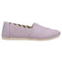 Фото #2 товара TOMS Alpargata Canvas Slip On Womens Purple Flats Casual 10017734T