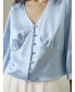 Фото #2 товара Women's X SONIA Fitted Retro Corset Silk Top for Women