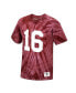Фото #3 товара Men's Joe Montana Scarlet San Francisco 49Ers Tie-Dye Retired Player Name and Number T-shirt
