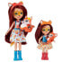 ENCHANTIMALS Felicity & Feana Fox Sister Dolls & 2 Animal Figures