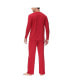Фото #2 товара Men's Two Piece Henley Pajama Set