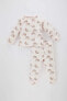 Фото #2 товара Пижама с длинным рукавом для девочек Defacto Радужный дизайн -100% хлопок