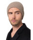 ფოტო #1 პროდუქტის Men's Men's 100% Pure Cashmere Ribbed Edge Beanie