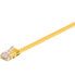 Goobay CAT 6 Flat Patch Cable - U/UTP - yellow - 1.5 m - 1.5 m - Cat6 - U/UTP (UTP) - RJ-45 - RJ-45