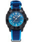 ფოტო #1 პროდუქტის Women's Swiss Automatic Seastrong Gyre Blue Plastic Strap Watch 36mm - Limited Edition