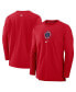 ფოტო #1 პროდუქტის Men's Red Los Angeles Angels Authentic Collection City Connect Player Tri-Blend Performance Pullover Jacket