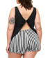 ფოტო #3 პროდუქტის Plus Size Balenda Pajama Tank And Shorts Set