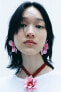 Фото #4 товара Ожерелье с эмалированным цветком ZARA