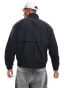 Hollister boxy fit retro nylon jacket in black