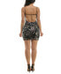 ფოტო #5 პროდუქტის Juniors' Floral Sequin Sleeveless Bodycon Dress