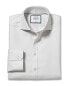 Фото #1 товара Charles Tyrwhitt Non-Iron Ludgate Weave Cutaway Super Slim Fit Shirt Men's Grey