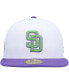 Фото #2 товара Men's White San Diego Padres 50th Anniversary Side Patch 59FIFTY Fitted Hat