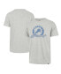 Фото #1 товара Men's Gray Distressed Detroit Lions Ringtone Franklin T-shirt