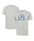 ფოტო #1 პროდუქტის Men's Gray Distressed Detroit Lions Ringtone Franklin T-shirt