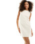 Mango tailored sleeveless mini dress in white Белый, S - EU 36 - фото #1