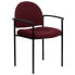 Фото #4 товара Comfort Burgundy Fabric Stackable Steel Side Reception Chair With Arms