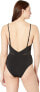 Jets Swimwear Australia Women's 248760 Parallels Tank One-Piece Swimwear Size 6