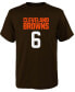 Big Boys Baker Mayfield Brown Cleveland Browns Mainliner Player Name Number T-shirt