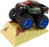 LeanToys Auto Resorak Z Naciągiem Monster Truck Big Foot Gumowe Opony Rampa