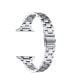 Фото #3 товара Sloan Skinny Silver-tone Stainless Steel Alloy Link Band for Apple Watch, 42mm-44mm