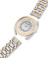 ფოტო #10 პროდუქტის Women's Duality Diamond (1/10 ct. t.w.) Two-Tone Stainless Steel Bracelet Watch Box Set 34mm