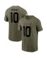 Фото #1 товара Men's DeAndre Hopkins Olive Arizona Cardinals 2022 Salute To Service Name and Number T-shirt